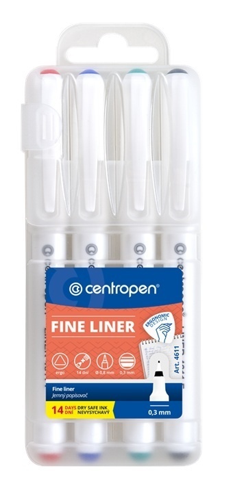 Liner Centropen 4611 F - sada 4 ks