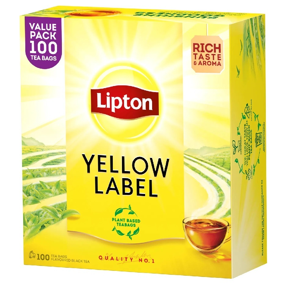 Čaj Lipton Yellow Label - 100 sáčků