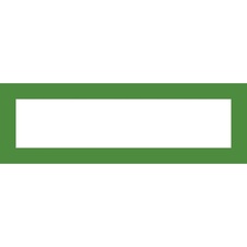 Magnetický informační rámeček LEAN A5/A4 - 230 x 75 mm / zelená / 10 ks