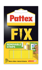 Montážní oboustranné proužky Pattex Super Fix - 4 x 2 cm / 10 ks