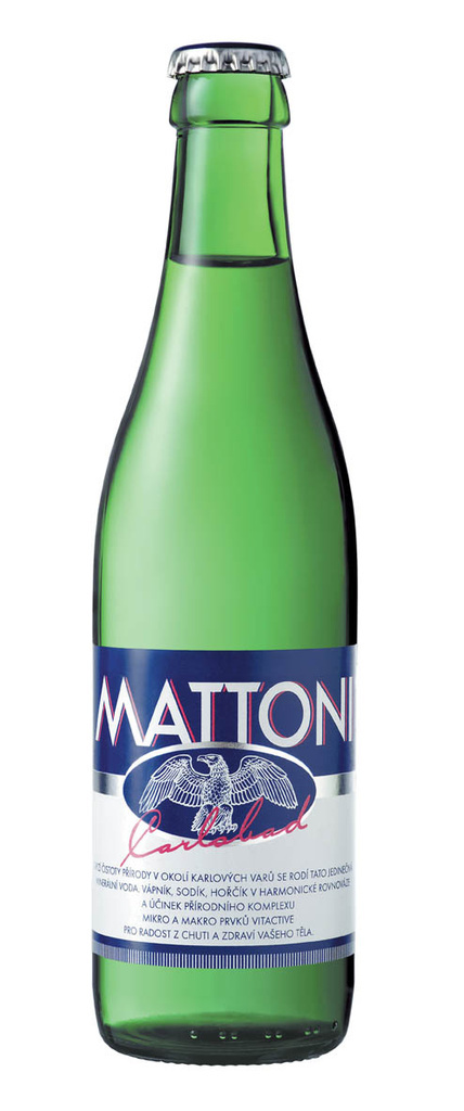 Mattoni bez příchutě - perlivá / 0,33 l / ve skle