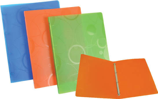 Desky A4 kroužkové NeoColori - 4 - kroužek / modrá