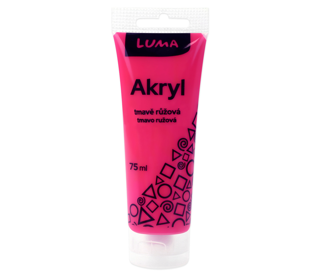 Akrylová barva LUMA - 75 ml / tmavě růžová