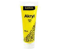 Akrylová barva LUMA - 75 ml / žlutá