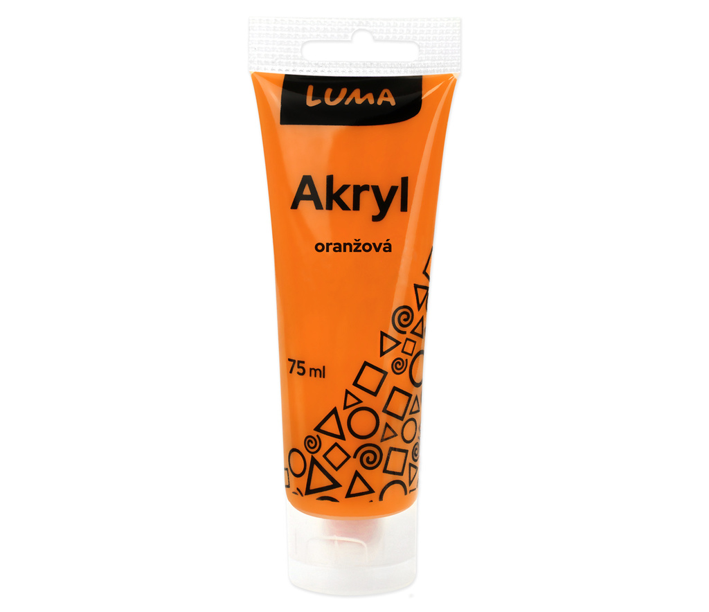 Akrylová barva LUMA - 75 ml / oranžová