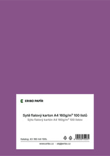 Barevný karton - A4 / 160 g / fialová