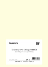 Barevný karton - A4 / 160 g / vanilková