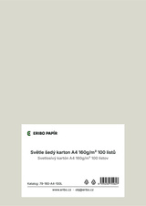 Barevný karton - A4 / 160 g / světle šedá