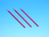 Trojhranné tužky - / tenká / červená