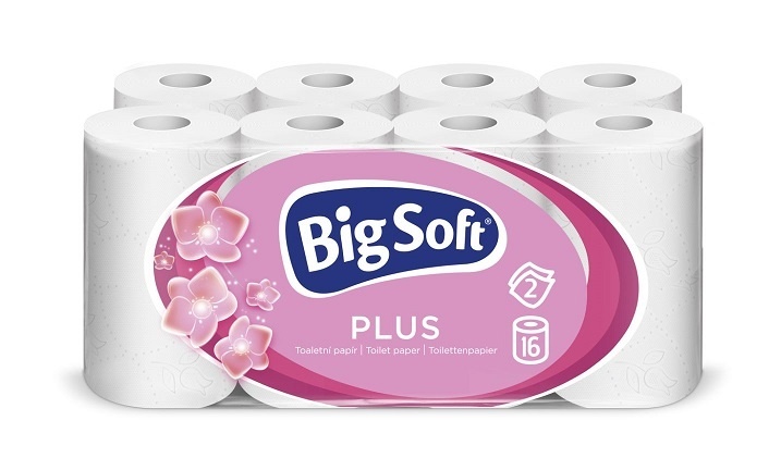 Big Soft Plus toaletní papír 2-vrstvý 16ks