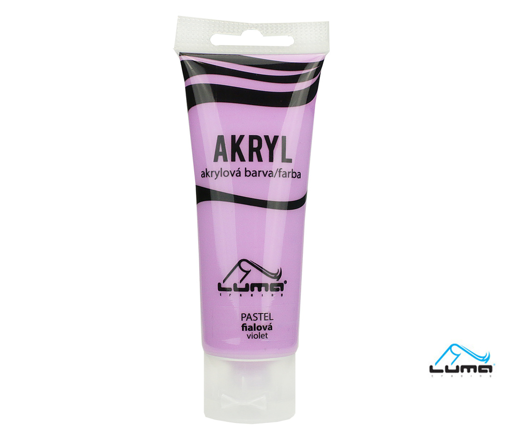 Akrylová barva LUMA - PASTEL / 75 ml / fialová