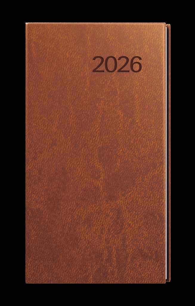 Diář VIVELLA - týdenní kapesní / hnědá