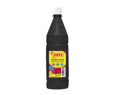 Tekuté temperové barvy JOVI PREMIUM v lahvi - 1000 ml / černá
