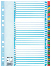 Rozdružovač A4 kartonový Esselte Mylar - barevný  / 1 - 31
