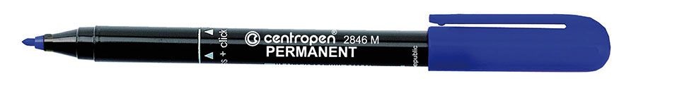 Popisovač Centropen Permanent 2846 / modrá