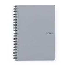 Blok kroužkový PASTELINi - A4 / linka / šedá
