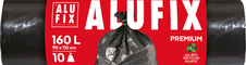 Pytle na odpad Alufix Profesional - 90x110cm / 160l / 45my / 10ks / černá