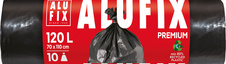 Pytle na odpad Alufix Profesional - 70x110cm / 120l / 45my / 10ks / černá