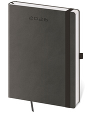 Diář FLEXIES - A5 / týdenní / tmavě šedá