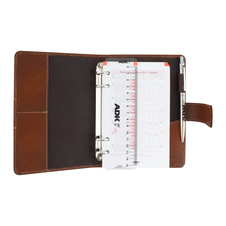 Diář ADK Pelle6 A6 / týdenní - hnědá