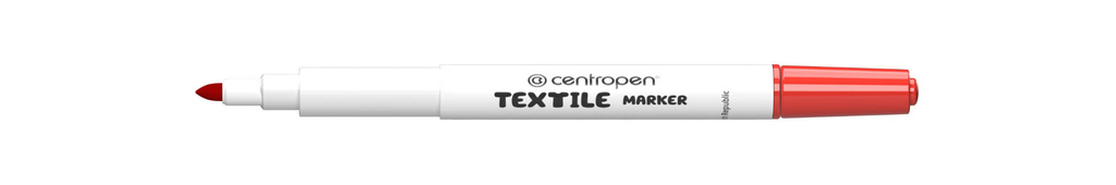 Značkovač Centropen 2739 na textil - červená