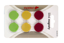 Magnety Perro silné - průměr 24 mm / barevný mix / 6 ks
