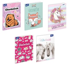 Úkolníčky - A5 / mix motivů zvířátka pro holky