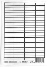 Podložka do sešitů A5 PVC - linka / linka