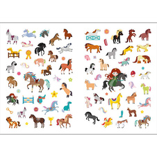 Třpytivé samolepky - Koně
