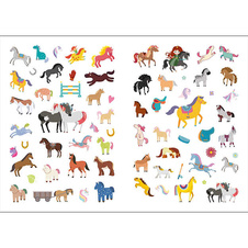 Třpytivé samolepky - Koně