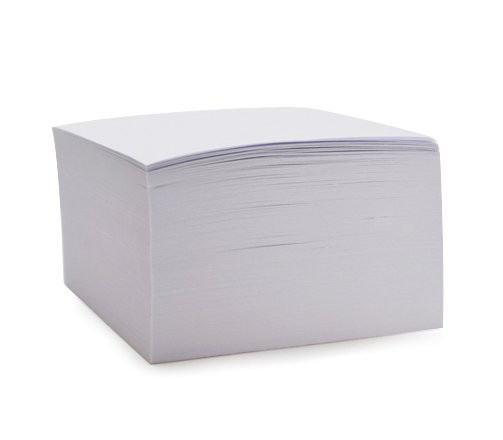 Záznamní kostka bílá - 8,5 x 8,5 x 5 cm / lepená vazba