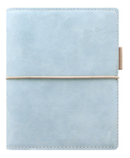 Diář Filofax Domino Soft - kapesní týdenní pastelová modrá