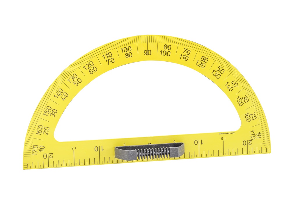 Úhloměr na tabuli WISSNER - 180° 50cm / žlutá