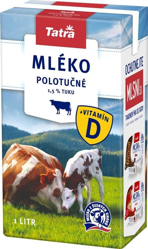 Mléko - polotučné / 1 l