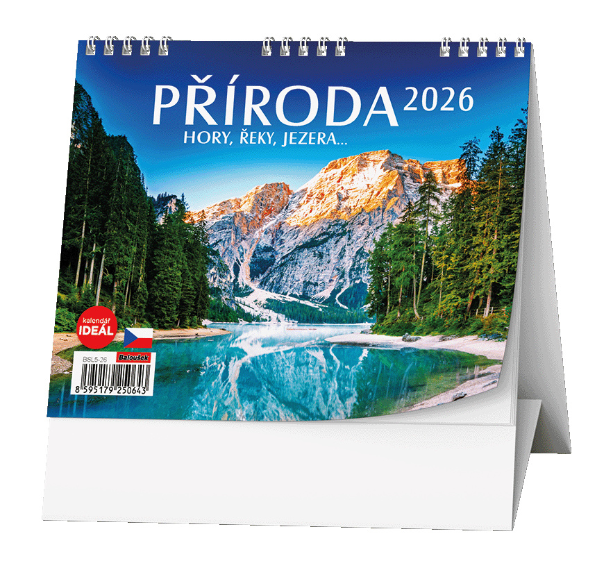 Kalendář stolní MINI Příroda, hory, řeky / BSL5