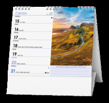 Kalendář stolní MINI Příroda, hory, řeky / BSL5