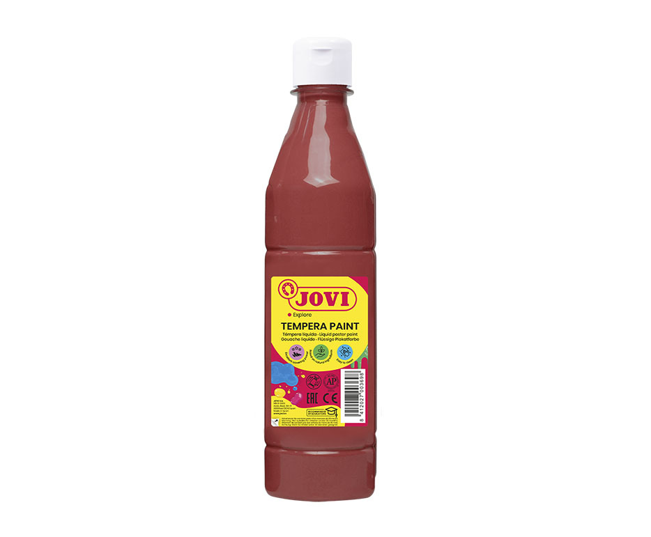 Tekuté temperové barvy JOVI PREMIUM v lahvi - 500 ml / hnědá