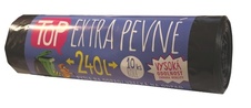 Pytle na odpad Vipor Top - 100x125cm / 240l / 10ks / 35my / černá / extra pevné