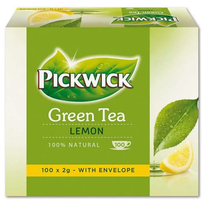 Čaj Pickwick - Green Tea Lemon / 100 ks