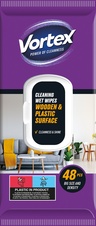 Vlhčené ubrousky VORTEX - na dřevěné povrchy / 48 ks