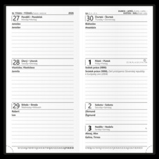 Diář BALACRON - týdenní kapesní / bordó