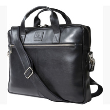 Taška na notebook Exactive kožená - černá / 15,6