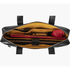 Taška na notebook Exactive kožená - černá / 15,6