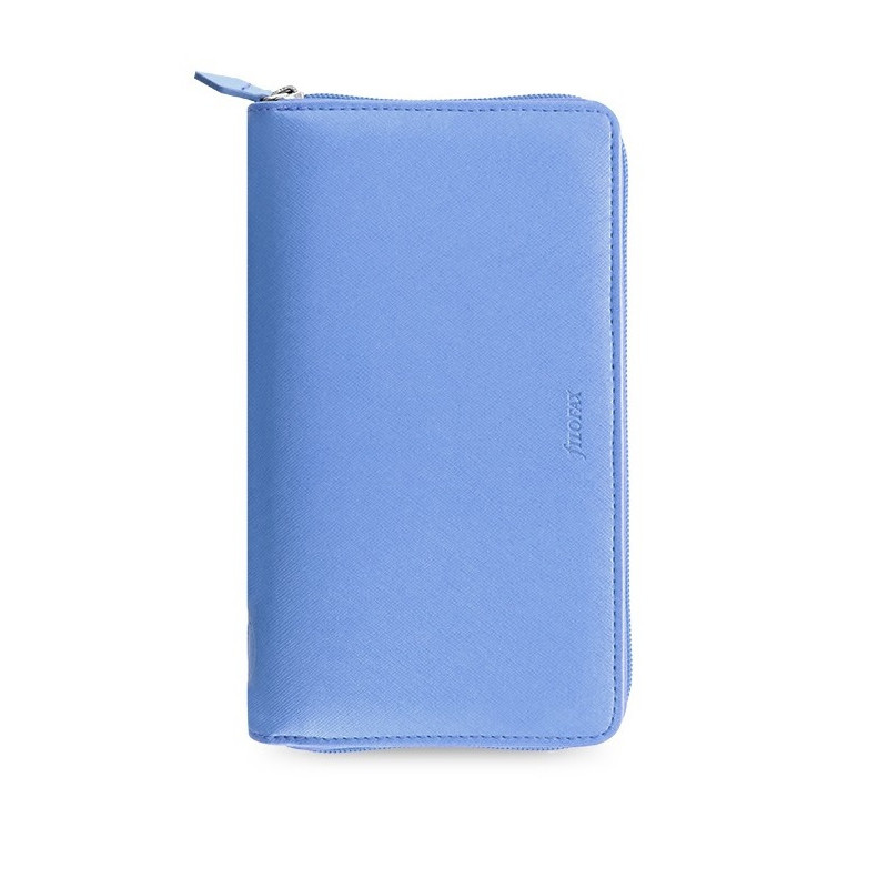 Filofax Saffiano ZIP Compact - osobní / modrá
