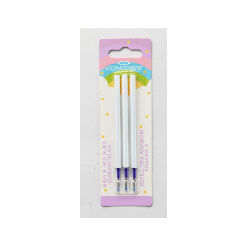 Náplň CONCORDE Trix gumovací - modrá / 3 ks