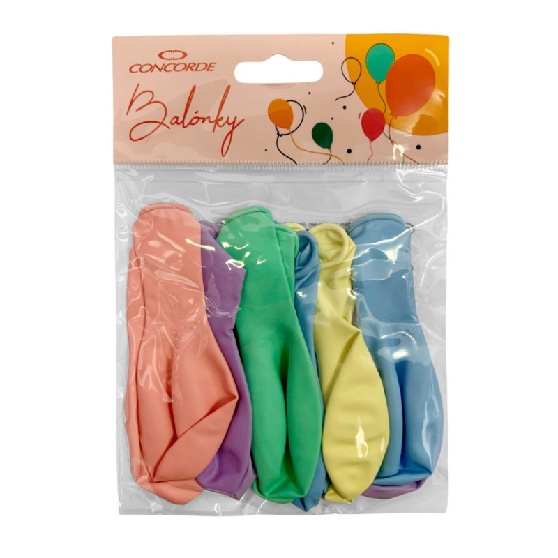 Balónek nafukovací - vel. M / 12 ks / Pastel