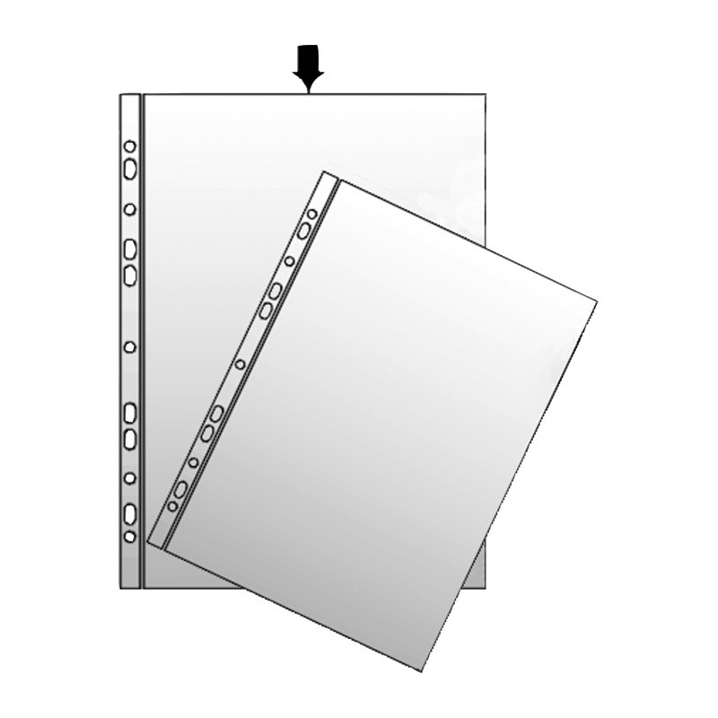 Závěsný obal A4 silný - čirá / 140 my / 100 ks