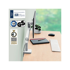 Prostorově úsporné rameno Leitz Ergo pro jeden monitor