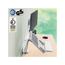 Ergonomické duální rameno Leitz Ergo pro monitor a notebook