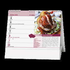 Kalendář stolní obrázkový Regionální kuchyně / BSD14
